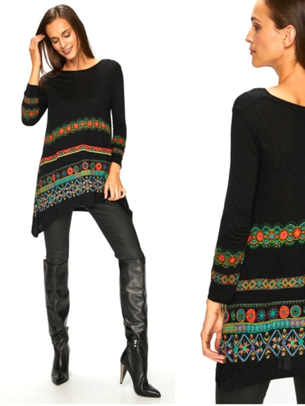 Desigual Womens Small Aleia‎ Tunic Blouse
